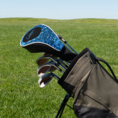 Stilvolle monogramm blauer Glitzer schwarz Golf Headcover (In SItu)