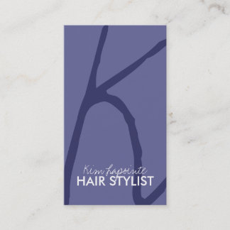 Stilvolle Monogramm-Haar-Stylist-Geschäfts-Karten Visitenkarte