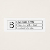 Stilvolle Monogramm und Firmenname (oder anderer T (Vorderseite)