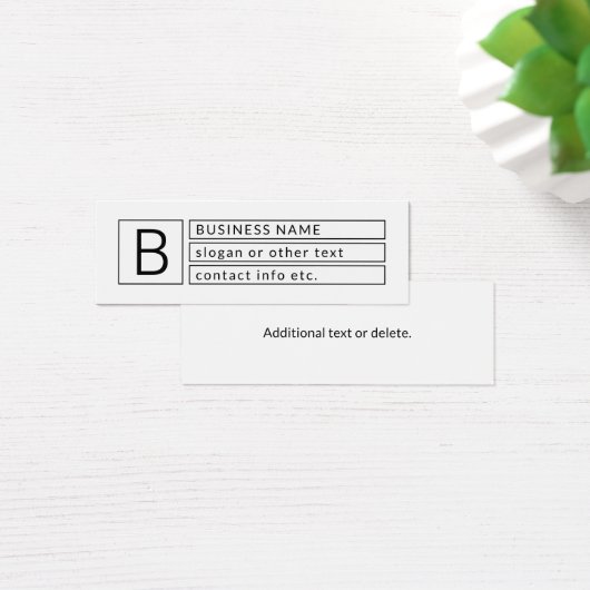 Stilvolle Monogramm und Firmenname (oder anderer T (Schreibtisch)