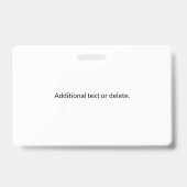 Stilvolle Monogramm und Firmenname (oder anderer T Ausweis (Rückseite)