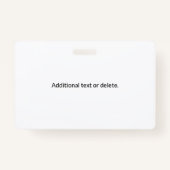 Stilvolle Monogramm und Firmenname (oder anderer T Ausweis (Rückseite)