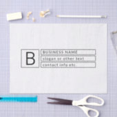 Stilvolle Monogramm und Firmenname (oder anderer T Seidenpapier (Handwerk)