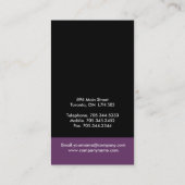 Stilvolle Monogramm-Visitenkarte Visitenkarte (Rückseite)