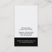 Stilvolle Monogramm-Visitenkarte Visitenkarte (Rückseite)