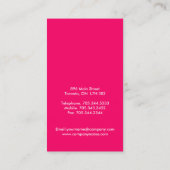 Stilvolle Monogramm-Visitenkarten Visitenkarte (Rückseite)