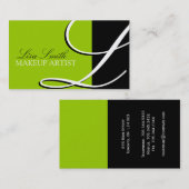 Stilvolle Monogramm-Visitenkarten Visitenkarte (Vorne/Hinten)