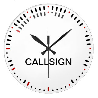 Stilvolle Morse Code Clock Große Wanduhr