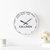 Stilvolle Morse Code Clock Große Wanduhr (Zuhause)