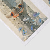 Stilvolle Moth-Blume Moderne Decoupage L&R 148 Seidenpapier (Ausschnitt)