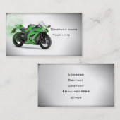 Stilvolle Motorrad-Visitenkarte Visitenkarte (Vorne/Hinten)