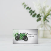 Stilvolle Motorrad-Visitenkarte Visitenkarte (Stehend Vorderseite)