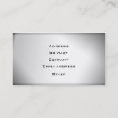 Stilvolle Motorrad-Visitenkarte Visitenkarte (Rückseite)