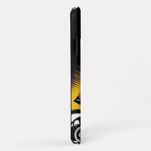 Stilvolle Motorradfahrer Reiten auf einem Kreuzfah Case-Mate iPhone Hülle (Hinten/Rechts)