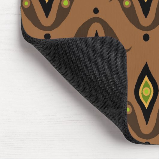 Stilvolle Mousepad, Braun, Schwarz, Grün Mousepad (Ecke)