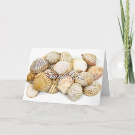 Stilvolle Muscheln Dankeschön Card Dankeskarte
