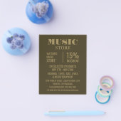 Stilvolle Musik-Store-Werbung Flyer (Einzeln)