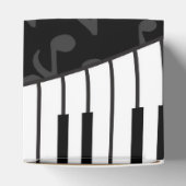 Stilvolle Musiknoten Treble Clef und Piano Keys Geschenkschachtel (Oben)