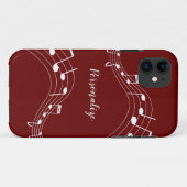 Stilvolle Musiknoten Trendy Cool Personalisiert Ca Case-Mate iPhone Hülle (Rückseite (Horizontal))