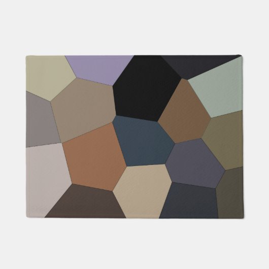 Stilvolle Muster erdfarbene Farbe Fußmatte (Vorderseite)