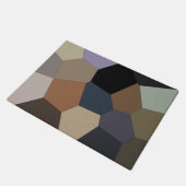 Stilvolle Muster erdfarbene Farbe Fußmatte (Schrägansicht)