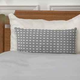 Stilvolle Muster Gray White Chic Elegant Geometric Lendenkissen