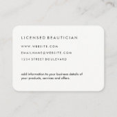 Stilvolle Muster Visitenkarte (Rückseite)