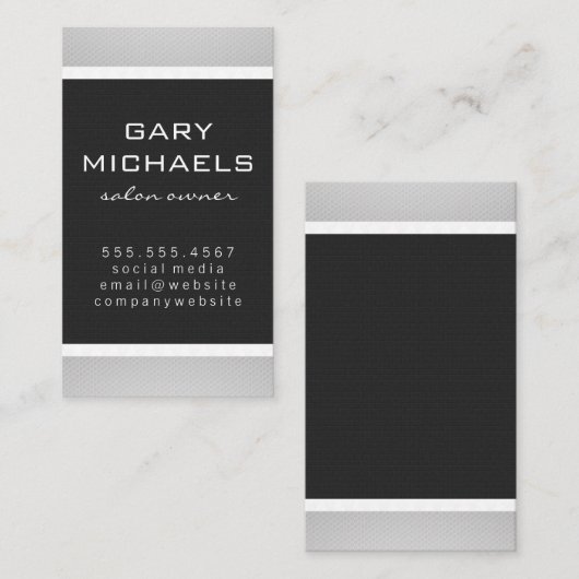 Stilvolle Muster Visitenkarte (Vorne/Hinten)