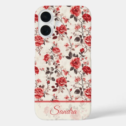 Stilvolle Mutter Geschenke Rosen Name Case-Mate iPhone Hülle (Rückseite)