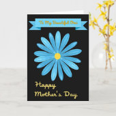 Stilvolle Muttertags-Blumenkarte Karte (Gelbe Blume)