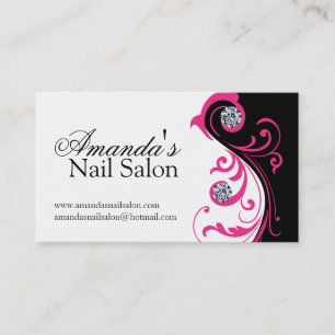 Stilvolle Nagel-Salon-Visitenkarten Visitenkarte