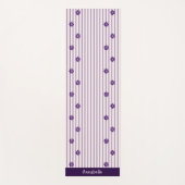 Stilvolle Name Indigo Blume, Blush, gewebter Viole Yogamatte (Vorderseite)