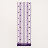 Stilvolle Name Indigo Blume, Blush, gewebter Viole Yogamatte (Rückseite)