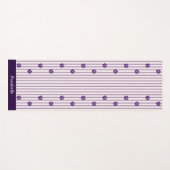 Stilvolle Name Indigo Blume, Blush, gewebter Viole Yogamatte (Vorderseite (Horizontal))