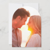 Stilvolle NAMES Foto Arch Wedding Save the date Einladung (Rückseite)