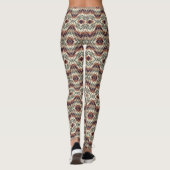 Stilvolle Native Amerikanische Ureinwohner Mosaic Leggings (Rückseite)