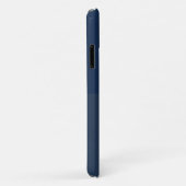 Stilvolle Navy Blue Geometric Modern Monogram Case-Mate iPhone Hülle (Hinten/Rechts)