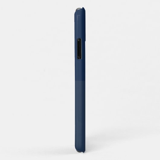 Stilvolle Navy Blue Geometric Modern Monogram Case-Mate iPhone Hülle (Hinten/Rechts)