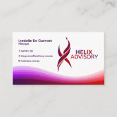 Stilvolle Nebengeschäft 2 Karte (Vorderseite)