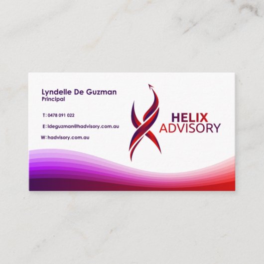 Stilvolle Nebengeschäft 2 Karte (Vorderseite)