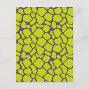 Stilvolle Neon Lila Leopard Print Animal Skins Ankündigungspostkarte