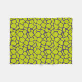 Stilvolle Neon Lila Leopard Print Animal Skins Fleecedecke (Vorderseite (Horizontal))