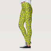 Stilvolle Neon Lila Leopard Print Animal Skins Leggings (Links)