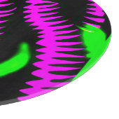 Stilvolle Neon Patterns Art Schneidebrett (Ecke)
