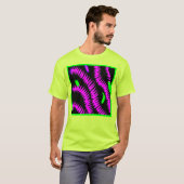 Stilvolle Neon Patterns Art T-Shirt (Vorne ganz)