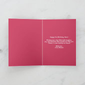 Stilvolle Neon Pink Glows Balloons 21. Geburtstag Karte (Innenseite)