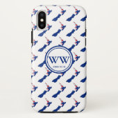Stilvolle NEW ZEALAND Monogram Überall Life Case-Mate iPhone Hülle (Rückseite)