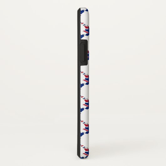 Stilvolle NEW ZEALAND Monogram Überall Life Case-Mate iPhone Hülle (Hinten/Rechts)