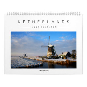 Stilvolle niederländische Winterlandschaft & Foto Kalender