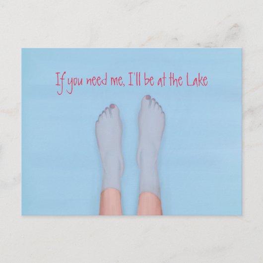 Stilvolle Niedliche Wasserfarbe Girly Simple Water Postkarte (Vorderseite)